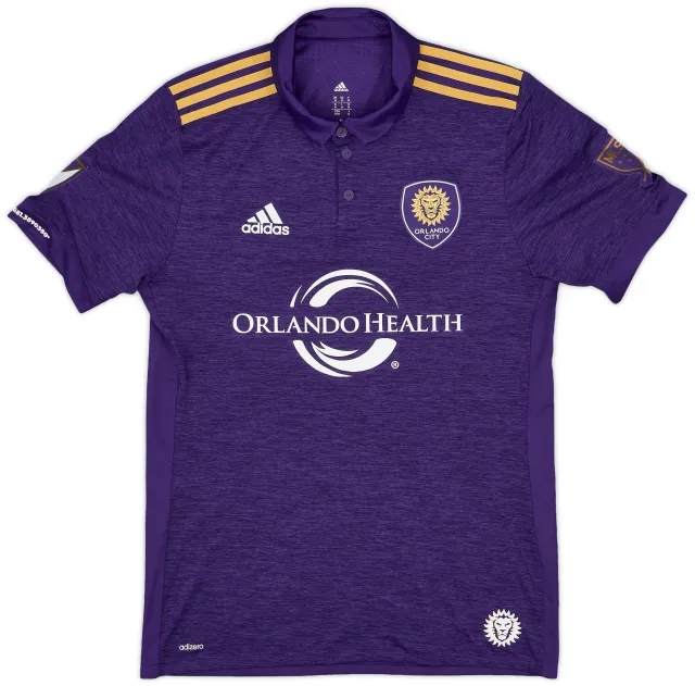 2017 Orlando City Authentic adidas Home Shirt - 10/10 - (M)