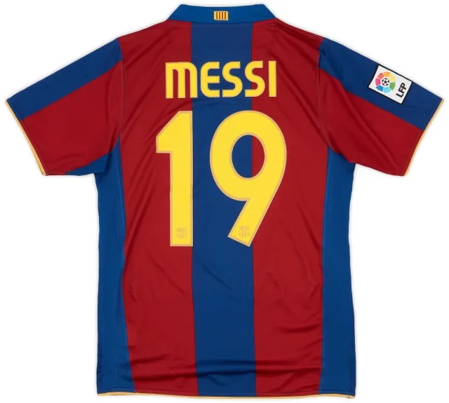2007-08 Barcelona Home Shirt Messi #10 - 7/10 - (S)