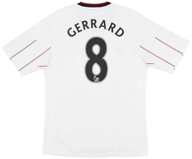 2010-11 Liverpool Away Shirt Gerrard #8 - 5/10 - (M)