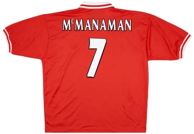 1996-98 Liverpool Home Shirt McManaman #7 - 9/10 - (XXL)