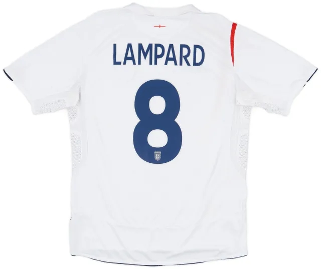 2005-07 England Home Shirt Lampard #8 - 5/10 - (L)