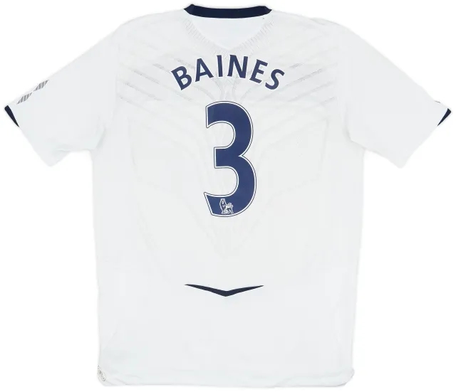 2008-09 Everton Away Shirt Baines #3 - 6/10 - (L)