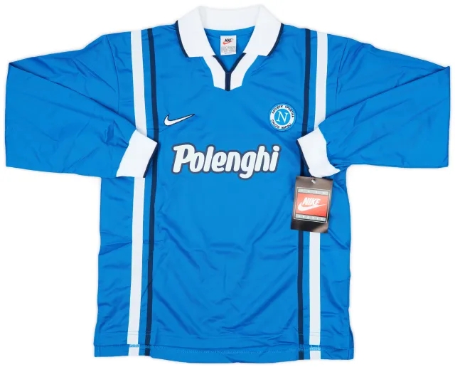 1997-98 Napoli Player Issue Home L/S Shirt (M)