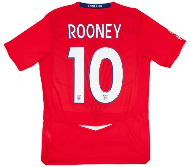 2008-10 England Away Shirt Rooney #10 (S)