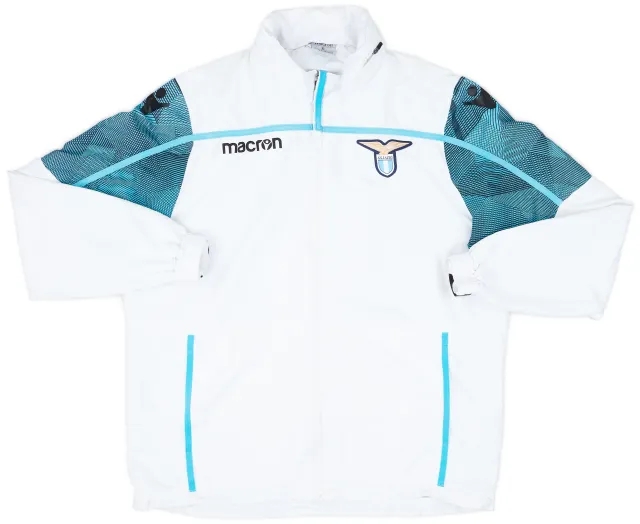 2016-17 Lazio Macron Hooded Track Jacket - 7/10 - (XL)
