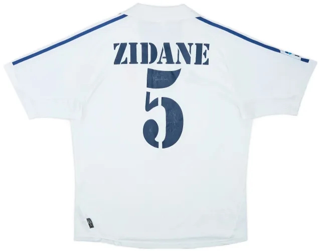 2001 Real Madrid Home Shirt Zidane #5 - 6/10 - (L)