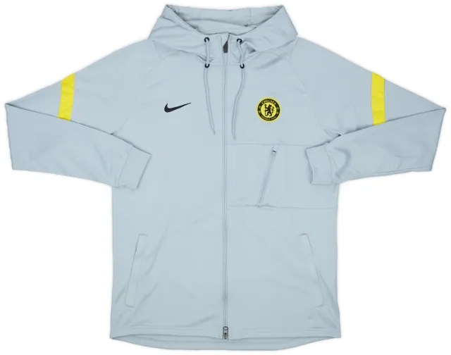 2021-22 Chelsea Player Issue Nike Hooded Training Jacket (L)