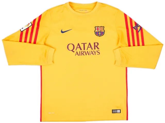 2015-16 Barcelona GK Shirt - 7/10 - (XL.Boys)