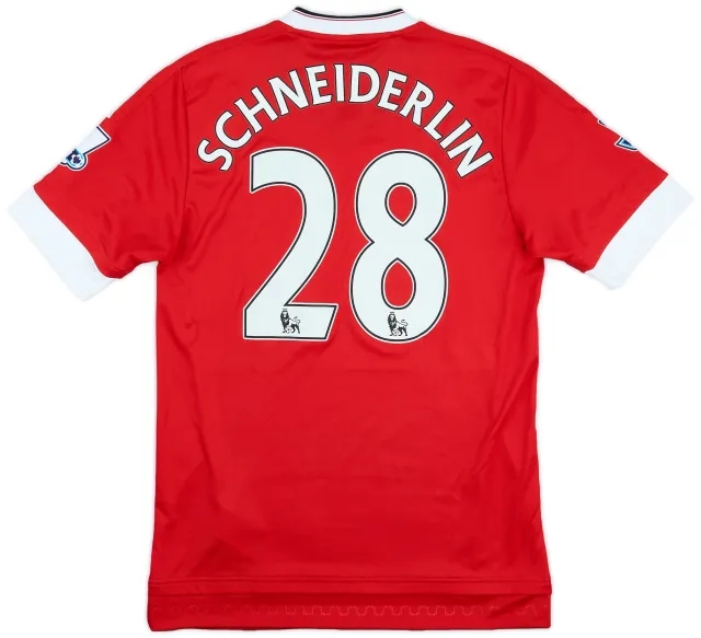 2015-16 Manchester United Home Shirt Schneiderlin #28 - 7/10 - (S)