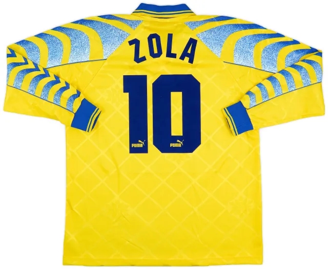 1995-96 Parma Third L/S Shirt Zola #10 - 8/10 - (L)