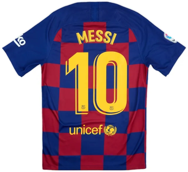 2019-20 Barcelona Home Shirt Messi #10 - 9/10 - (S)
