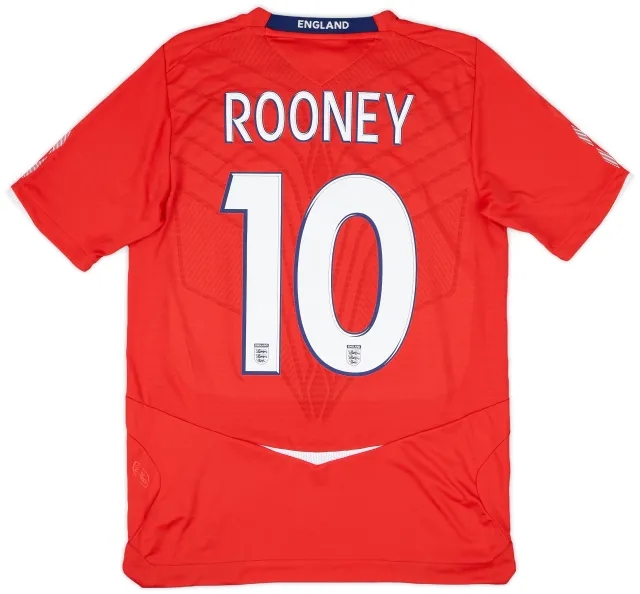 2008-10 England Away Shirt Rooney #10 - 9/10 - (S)