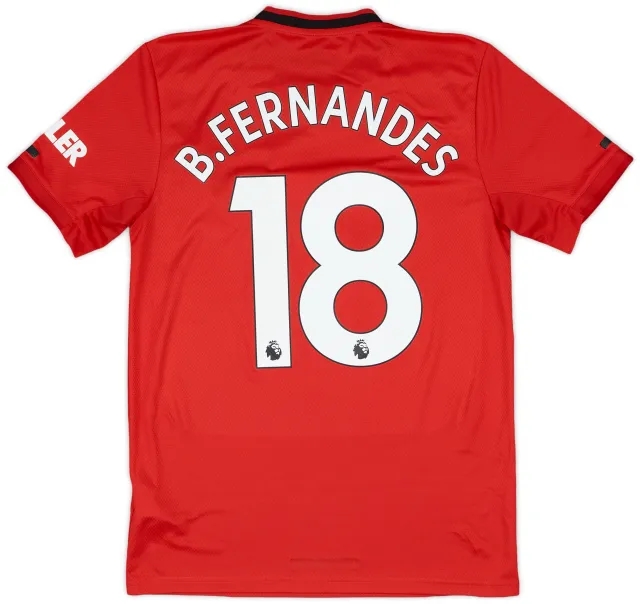 2019-20 Manchester United Home Shirt B. Fernandes #18 - 8/10 - (S)