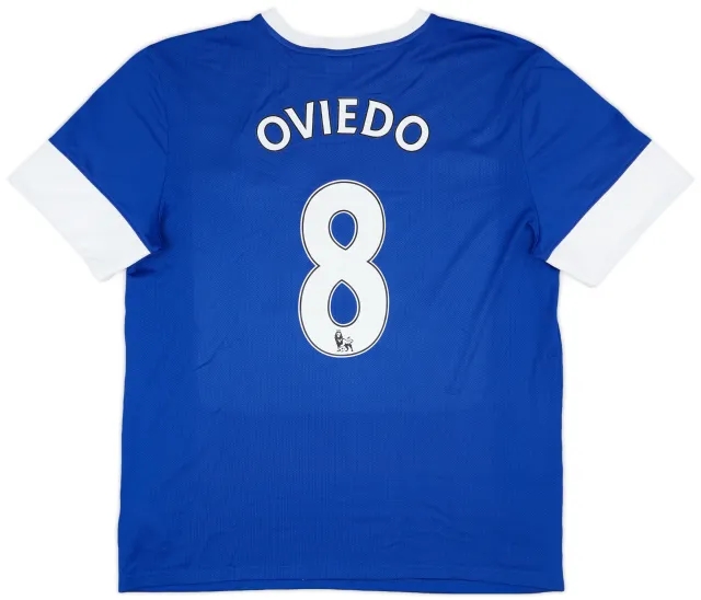 2012-13 Everton Home Shirt Oviedo #8 - 6/10 - (XL)