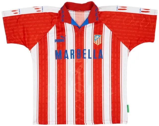 1995-96 Atletico Madrid Home Shirt - 8/10 - (XL)