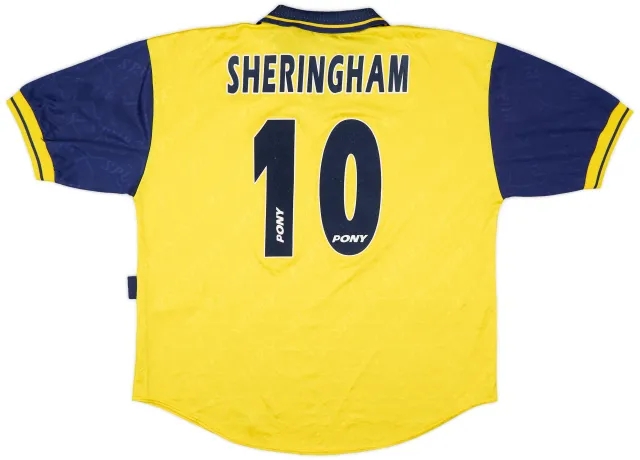 1995-97 Tottenham Third Shirt Sheringham #10 - 9/10 - (XL)