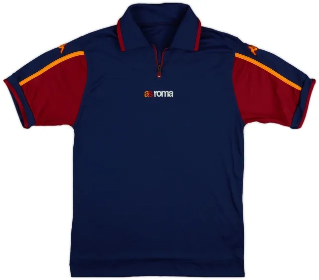 2002-03 Roma Kappa 1/4 Zip Training Shirt - 8/10 - (S)