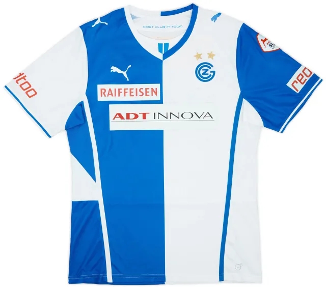 2013-14 Grasshoppers Signed Player Issue Home Shirt - 8/10 - (XL)