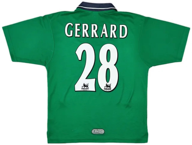 1999-00 Liverpool Away Shirt Gerrard #28 - 4/10 - (S)