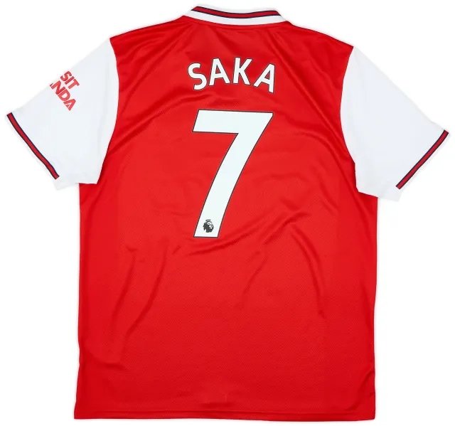 2019-20 Arsenal Home Shirt Saka #77 - 8/10 - (L)