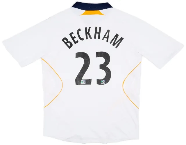 2007-08 LA Galaxy Home Shirt Beckham #23 - 4/10 - (L)