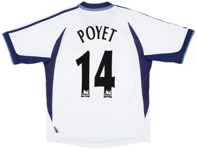 2001-02 Tottenham Home Shirt Poyet #14 - 7/10 - (M)