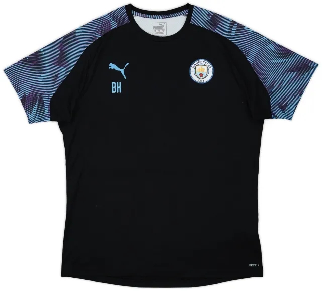 2018-19 Manchester City Puma Staff Issue Training Shirt BK - 9/10 - (XL)