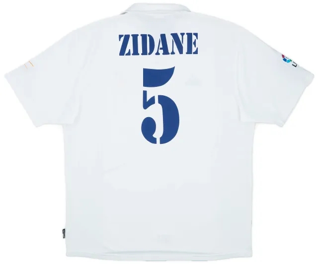 2002-03 Real Madrid Centenary Home Shirt Zidane #5 - 7/10 - (XL)