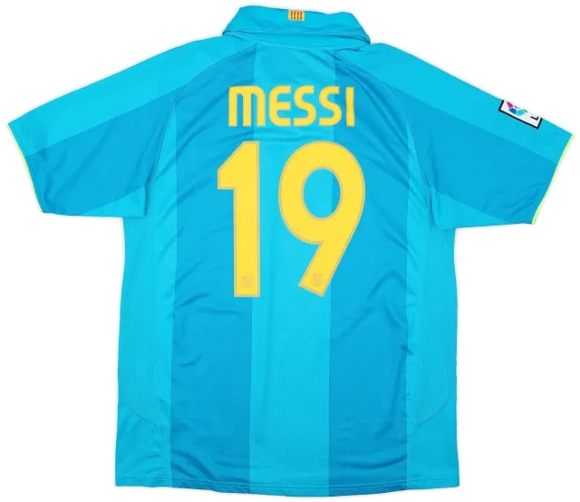2007-09 Barcelona Away Shirt Messi #19 - 9/10 - (M)