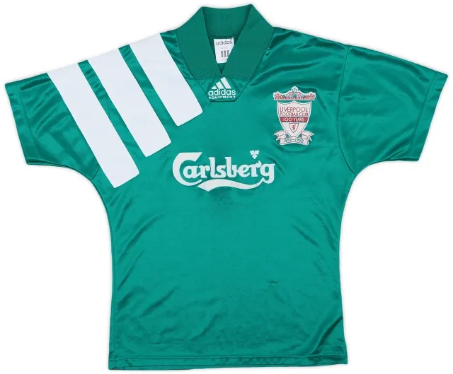 1992-93 Liverpool Centenary Away Shirt - 9/10 - (M.Boys)