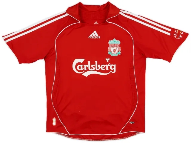 2006-08 Liverpool Home Shirt - 8/10 - (L.Boys)