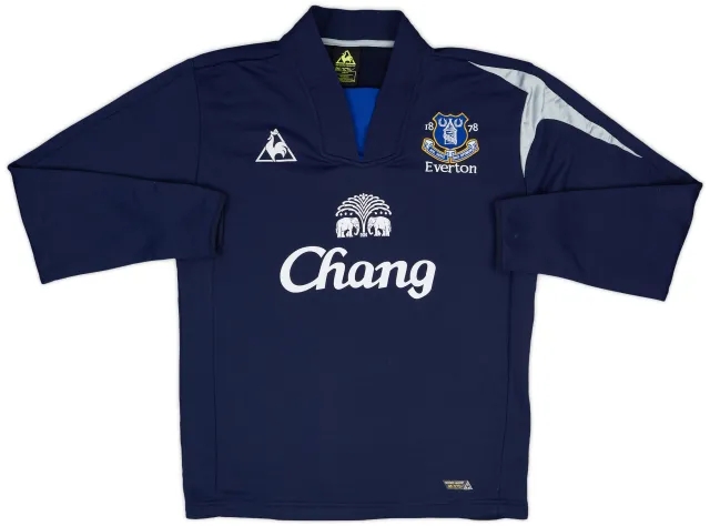 2009-10 Everton Le Coq Sportif Drill Top - 8/10 - (M)
