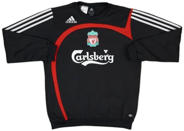 2007-08 Liverpool adidas Sweat Top - 8/10 - (L.Boys)
