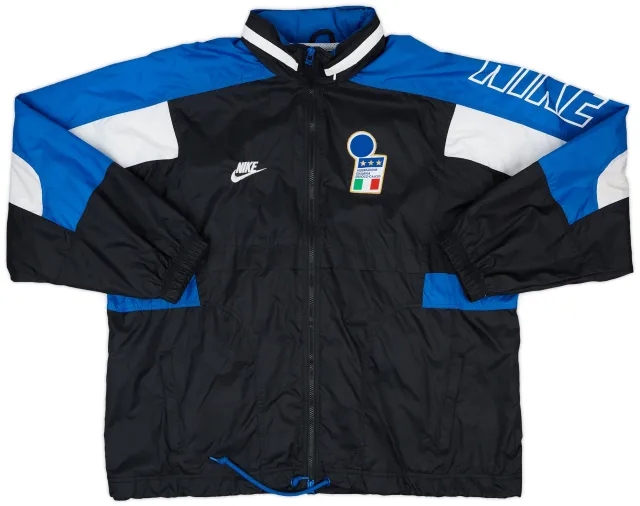 1994-96 Italy Nike Hooded Rain Jacket - 10/10 - (XL)
