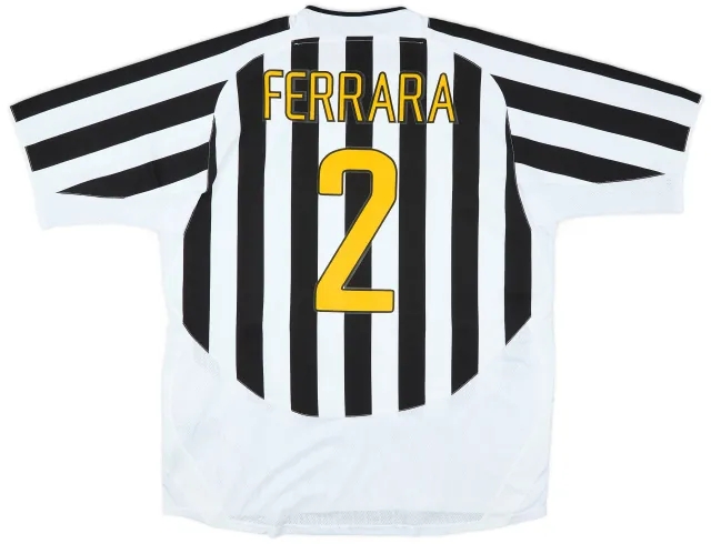2003-04 Juventus Home Shirt Ferrara #2 - 8/10 - (XL)