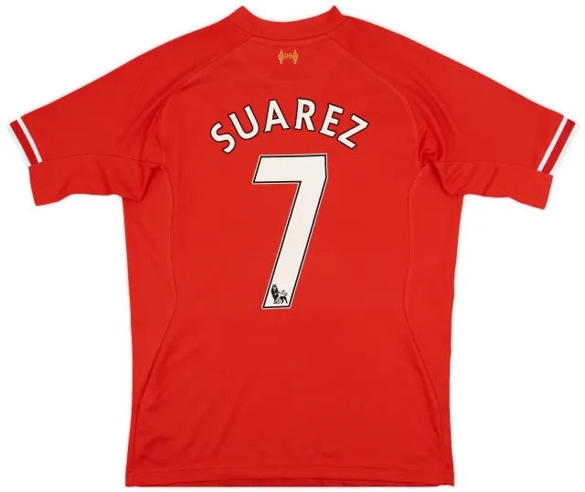 2013-14 Liverpool Home Shirt Suarez #7 - 10/10 - (L)