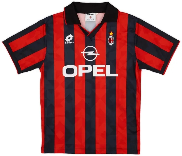 1995-96 AC Milan Home Shirt - 8/10 - (M)