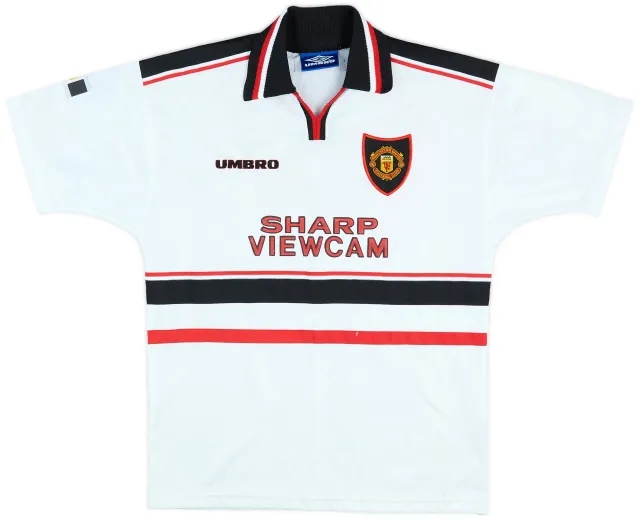 1997-99 Manchester United Away Shirt - 10/10 - (L.Boys)