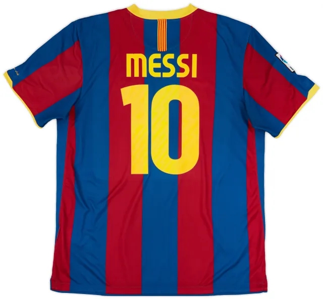 2010-11 Barcelona Home Shirt Messi #10 - 7/10 - (XL)