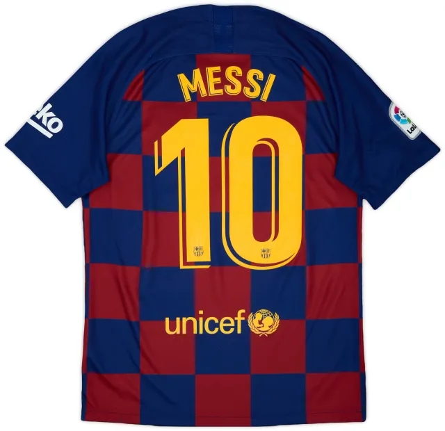 2019-20 Barcelona Home Shirt Messi #10 - 8/10 - (M)
