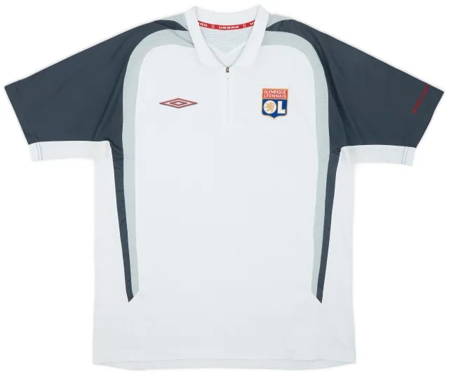 2006-07 Lyon Umbro 1/4 Zip Training Shirt - 8/10 - (M)