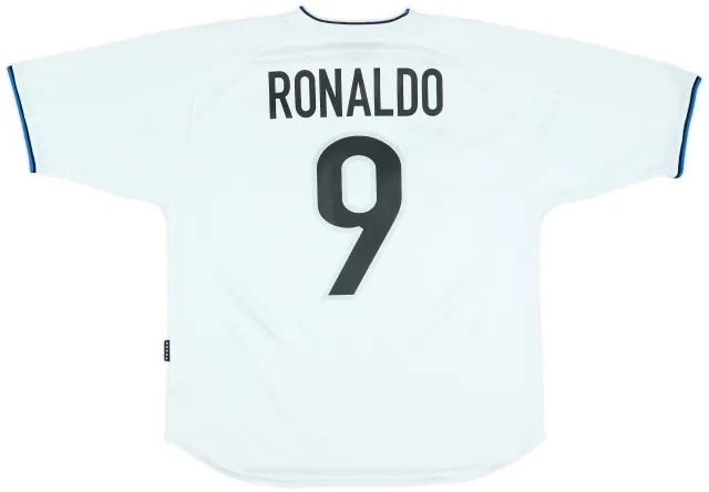 1999-00 Inter Milan Away Shirt Ronaldo #9 - 8/10 - (M)