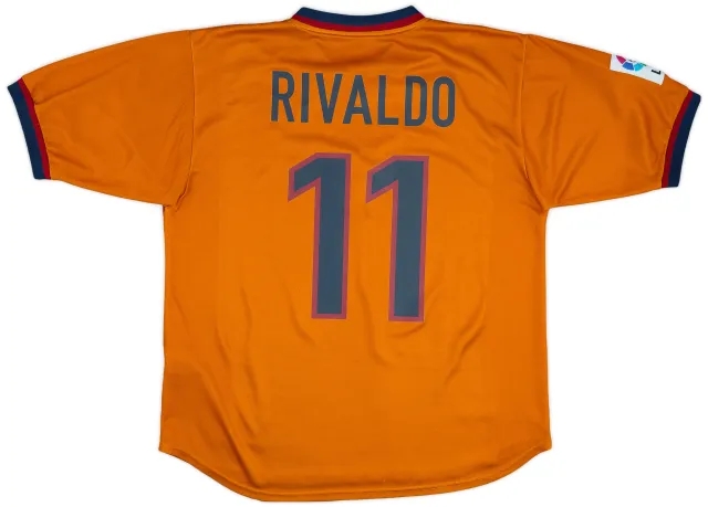 1998-00 Barcelona Third Shirt Rivaldo #11 - 8/10 - (L)