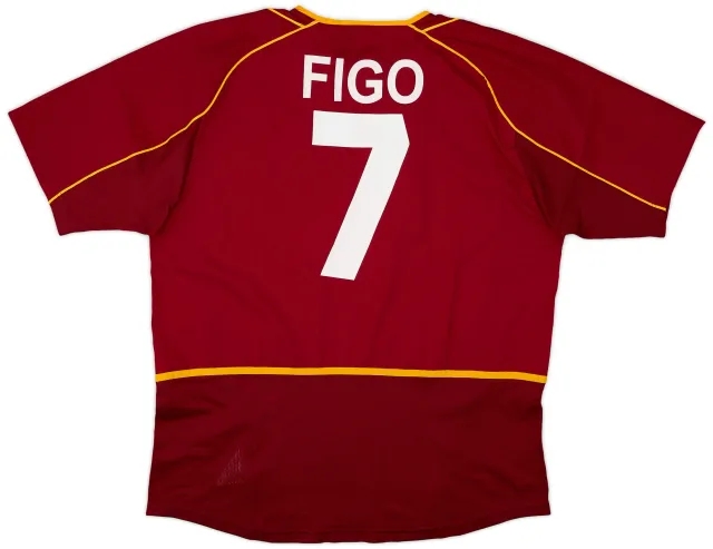 2002-04 Portugal Home Shirt Figo #7 - 7/10 - (XL)