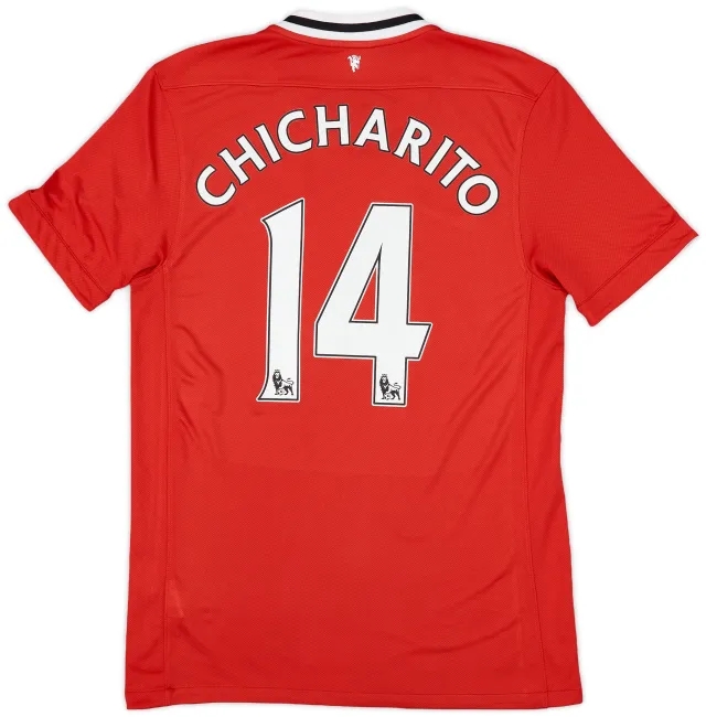 2011-12 Manchester United Home Shirt Chicharito #14 - 6/10 - (M)