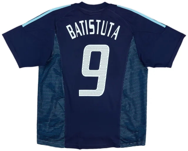 2002-04 Argentina Away Shirt Batistuta #9 - 6/10 - (L)
