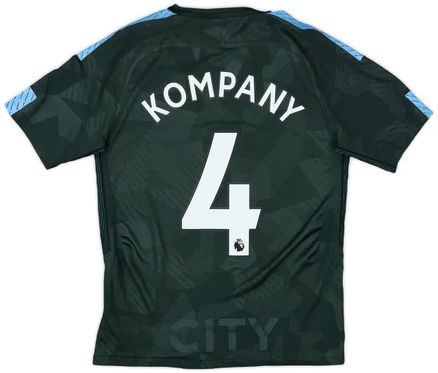 2017-18 Manchester City Third Shirt Kompany #4 - 6/10 - (S)