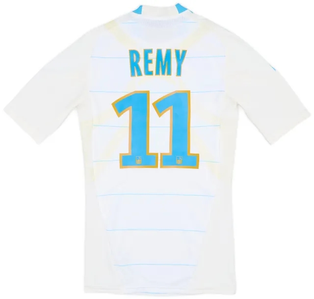 2010-11 Olympique Marseille Player Issue TechFit Home Shirt Remy #11 (M)