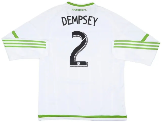 2015 Seattle Sounders Player Issue Away L/S Shirt Dempsey #2 (XL)