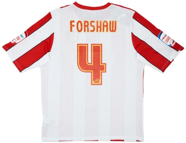 2012-13 Brentford Home Shirt Forshaw #4 - 8/10 - (XL)